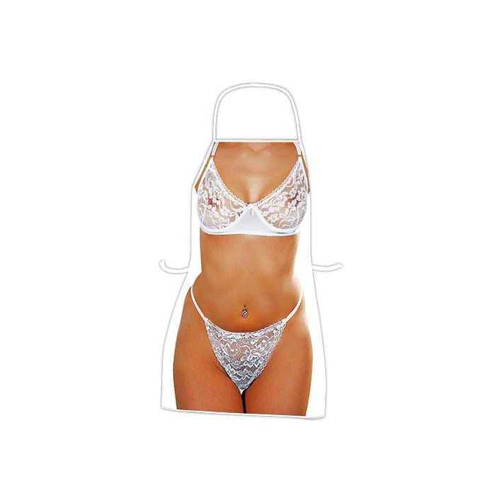 Kvindekrop I Lingeri Forklæde