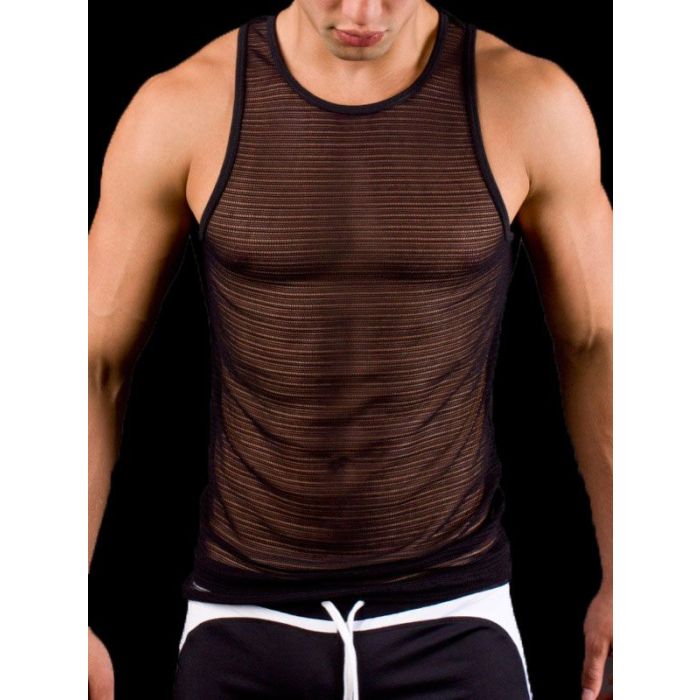 Barcode Tank Top Mesh 