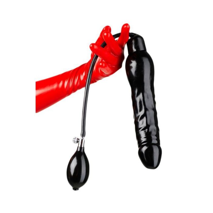 LATEXA – STOR, OPPUSTELIG DILDO