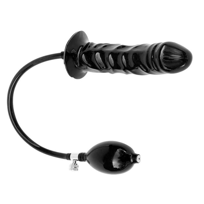 LATEXA – OPPUSTELIG MASSIV LATEX-BUTTPLUG