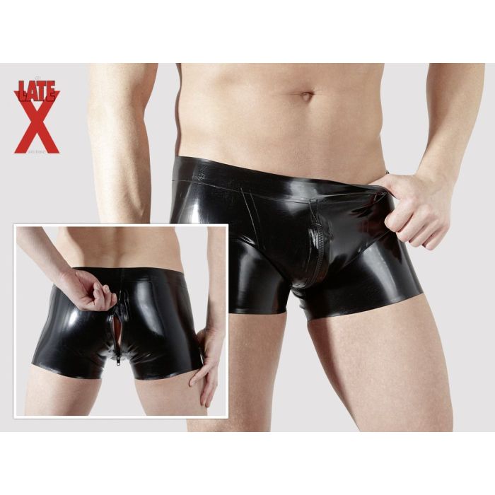 Sorte Latex Underbukser 