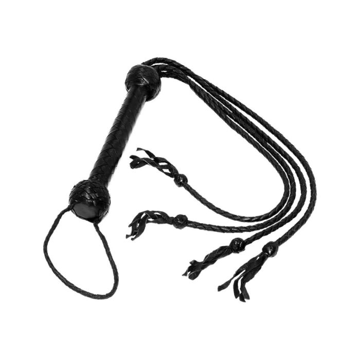 Læder Flogger med 4-haler