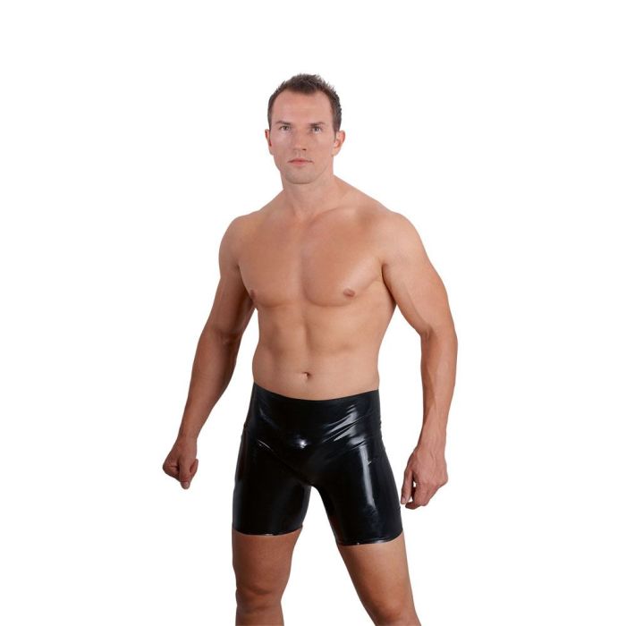 Lange Latex Shorts 