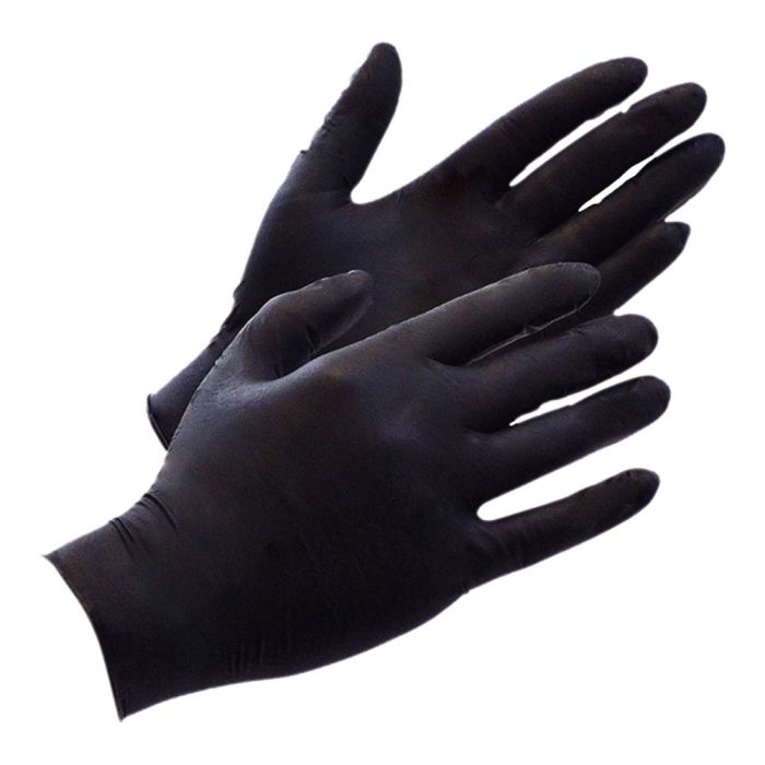 BLACK NINJA ENGANGSHANDSKER I LATEX