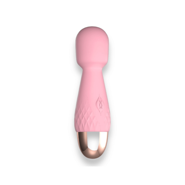 Mini Wand Massager De Luxe Pink kompakt klitoris vibrator i silikone

