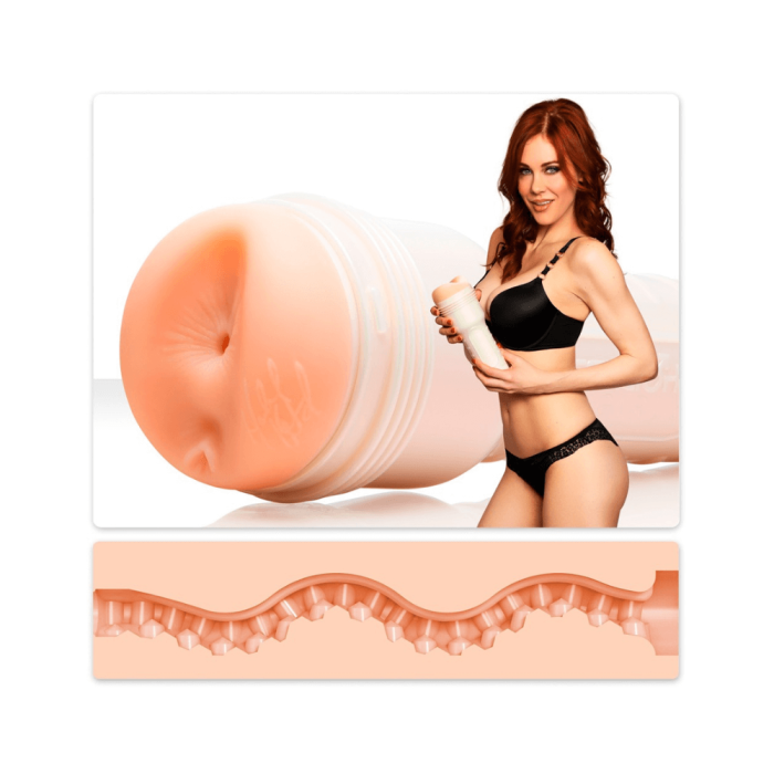 Fleshlight Maitland Ward med realistisk sleeve og modelbillede
