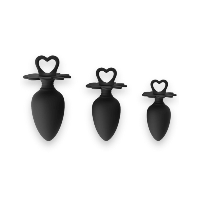 Power Escorts Heart Plug Anal Starter 3-Pack