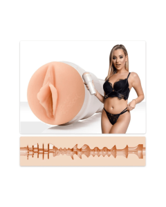 Fleshlight Girls Blake Blossom Bombshell med sleeve og modelillustration
