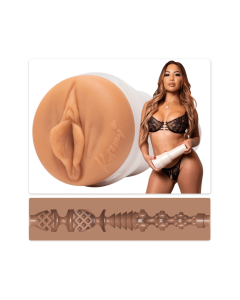 Fleshlight Kazumi realistisk vagina sleeve med modelbillede
