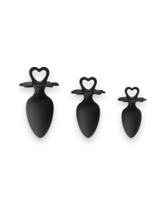 Power Escorts Heart Plug Anal Starter 3-Pack
